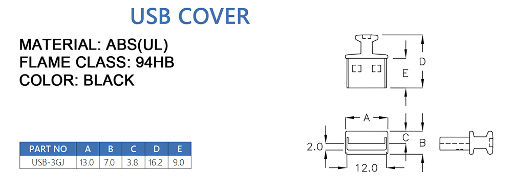 Plug box USB-3GJ-2